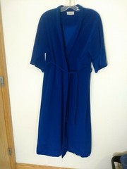 VTG Vassarette Robe House Coat Dacron Polyester Full Length Womens Size Small