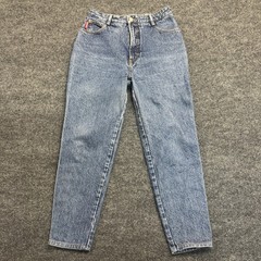 Vintage BONGO Jeans Made USA High Waist Tapered Leg Sz 11 80s 90s Mom 24″ Inseam