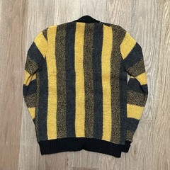 Vintage 60s Jantzen Wool Striped Cardigan Sweater Womens USA Mohair Campus 36