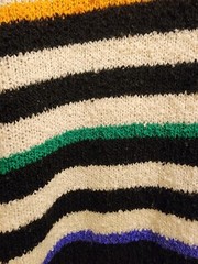 Vintage Gitano 100% Acrylic Striped Multicolored Sweater Long Sleeve Large