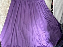 SHADOWLINE SILKY NYLON & LACE LINGERIE NIGHTGOWN DRESS 1X Purple Sweep