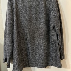 Vntg 70s Peggy Lou California Black Silver Metallic Top Button Blouse L/XL Women