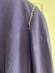 Vtg Homemade Women’s Robe Housecoat Blue Fleece Long