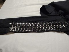 Vintage Brazil Roxx Women’s Western Long Sleeve Shirt Rhinestone Stud Medium