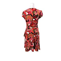 VINTAGE 1990s Y2K RUFFLE WHIMSICAL FLORAL DRESS WITCH FOREST FAIRY ETHEREAL CLUB