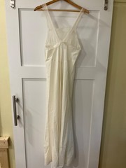 Vintage Late 1940s Rhythm Lingerie Size 34 Nylon and Lace Nightgown
