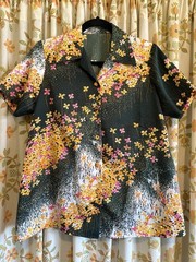 Vintage 70s 80s Lot of 5 Shirts #1 Medium Large Flower Power Hippie Mod