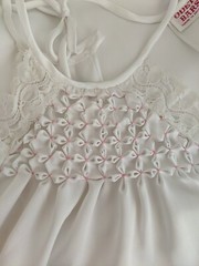 2 Piece Vintage Odette Barsa White Lace Peignoir Robe Gown S M Ankle Length