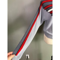 Vintage Umi Collections Anne Crimmins Sweater Women M Stripe 80s Geometric Bold