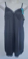 Women’s 2XL 42 Vanity Fair Black Slip Everyday Layers Lace Trim NEW NWT