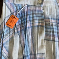 Vintage 1960-70’s NOS Pleated Wool Skirt Pastels PREPPY Schoolgirl Unused M/L