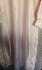 vintage Barbizon Night Gown Woman XL Pink Long sleeves lace