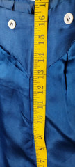 20S 1930s Chinese Silk Pants 1920s Antique Embroidery Royal Blue High Waist