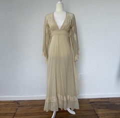 Gunne Sax Angel Sleeve Dress