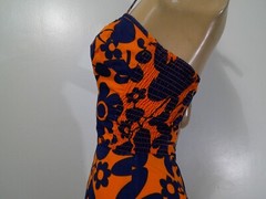 Vtg 40s THE KAHALA Hawaii PIN UP Swimsuit Bathing Suit Convertible Halter S RARE