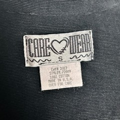VTG Care Wear Black Corduroy 100% Cotton Oversized Button Shirt Dress Shacket