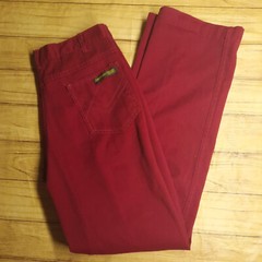 VTG style Sweet Orr Womens Pants 30×32 – Flaws – Burgundy Red color