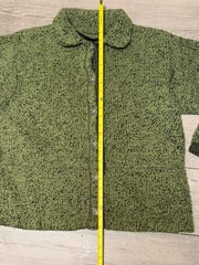 Vintage Fleece Jacket Alps 90s Rustic Green Black Flecks Size Medium