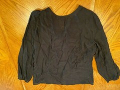 Como Vintage Black Woman’s Shirt Top ~ XL ~ Made in Vietnam