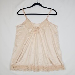 Vintage Rene Womens Camisole Cami Top Small Sand Beige Stretch Dutchess Corp