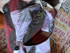 Rare Vtg 80s Roughrider by Circle T Western Shirt XS Aztec Southwestern Snaps