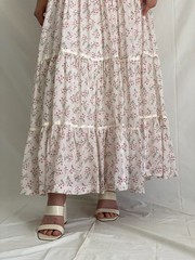 Vintage Gunne Sax Jessica San Francisco Floral Maxi Dress Cottagecore Prairie