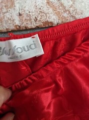 Vintage San Souci-Woman Teddy Set-2 Pc Set Red Camisole/Panty-Size Large-Sexy
