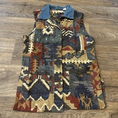 Vintage Willowbend Southwestern Blouse Sleeveless Made in USA Cotton Women’s S