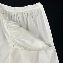 Antique Victorian Pantaloons Bloomers w/Crotch White Cotton 28in Waist Sm Flaws