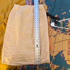 Vintage Burberrys Womens Beige Rayon Wool Pencil Skirt Made in USA Size 6