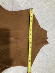 Vtg 70s Mod Geometric Dress & Jacket Set Brown Tan MCM Shift Suit Nemo Zip EUC