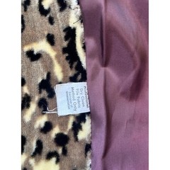Vintage 1960s Leopard Animal Print Faux Fur Mod Glam Statement Jacket Coat M
