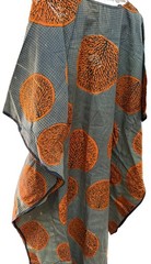Black And Orange Kaftan Extra Large No Tags