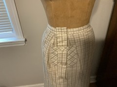 Vintage Beige white Suburbia USA Designer Originals Skirt Size 10 Union Label