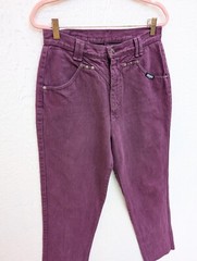 Vintage Rough Rider by Circle T Western Rodeo Denim Purple High Rise Jeans 11/12