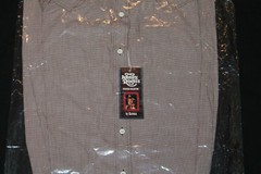 Women’s Kenny Rogers Karman Long Sleeve Western Wear Shirt Brown Size 36 NWT