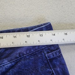 Vintage Z Cavaricci Acid Wash High Waisted Jeans Purple Blue Made in USA Size 30