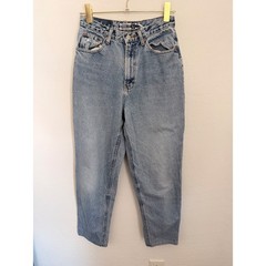 Vintage GAP Reverse Fit High Rise Tapered Light Wash Blue Denim Jeans Womens 29
