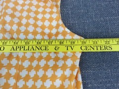 Vtg Rawson Square Sleeveless Dress Retro Orange White 1960’s