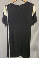 Vintage Betsy’s Things B&W Color Block Loose Fit Sheath Dress Women’s Size 18