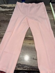 Vintage Polyester Blend 60s 70s Women’s Pants Size 16 Coral Pink