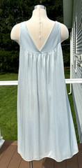 Val Mode Vintage Peignoir Set Nightgown Robe Blue Tea Length USA – Large