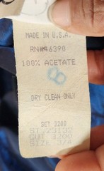 Vintage Roberta Of California Dress Womens Size 3/4 Blue Strapless Sweetheart