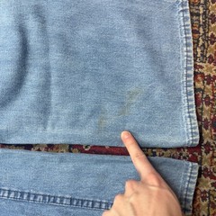 VTG 70s Foxmoor Blue Denim flared Jeans Bell Bottom Size 9 24×31 12″ leg opening