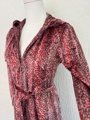 Vintage 1970s Velour Hooded Maxi Dress Witchy Disco Goddess by Carlye