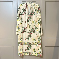 Vintage 1970s Serbin Of Florida By Muriel Ryan Sheer Floral Midi Dress One Size