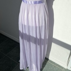 🪻1960s lilac night gown🪻 lace and mesh princess dress with bow