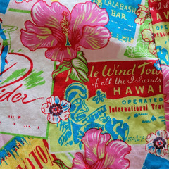 Bamboo Traders Hawaiian Dress Sundress VTG Stretch Made USA Tropical Travel Sz 2