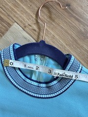 Mod Vintage 1960’s Sky Blue Polyester Knit Dress Size 13 / 14