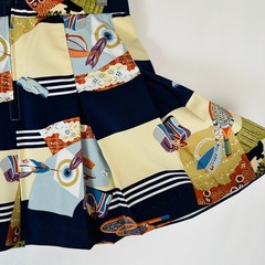 Vintage Marcia Tennis Novelty Print Pleated Mini Skirt 12 Pickleball Resortwear